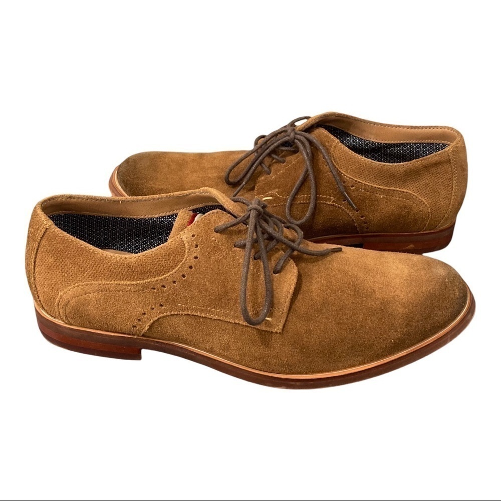 Fairlane mens sz 9 brown suede derby Oxford shoes